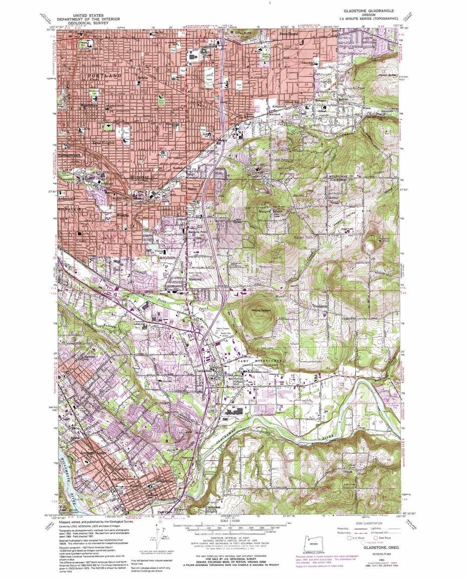 Gladstone Michigan, Gladstone Or, Usgs, Gladstone, United States