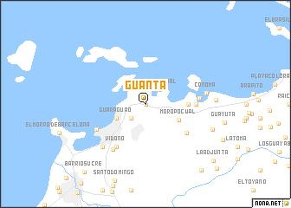 Guanta (Venezuela) Map – Nona, Guanta, Venezuela, Isla De Plata Venezuela, Lecheria Venezuela