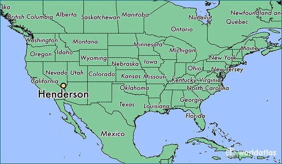 Where Is Henderson, Nv? / Henderson, Nevada Map – Worldatlas, Henderson, United States, United States  Kids, United States  And Cities