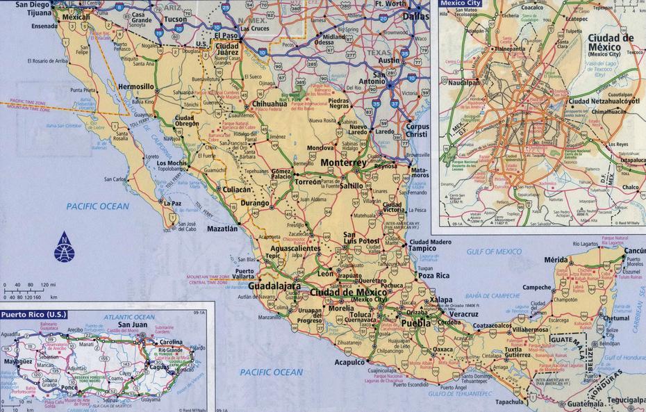 Large Detailed Roads And Highways Map Of Mexico With Cities | Vidiani …, Mexico City, Mexico, Mexico City  By Google, Mexico City On The World