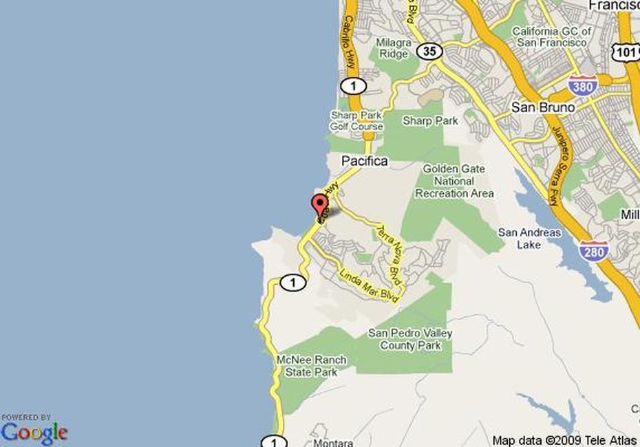 Map Of Pacifica Beach Resort, Pacifica, Pacifica, United States, Pacifica San Francisco, Chrysler Pacifica Png