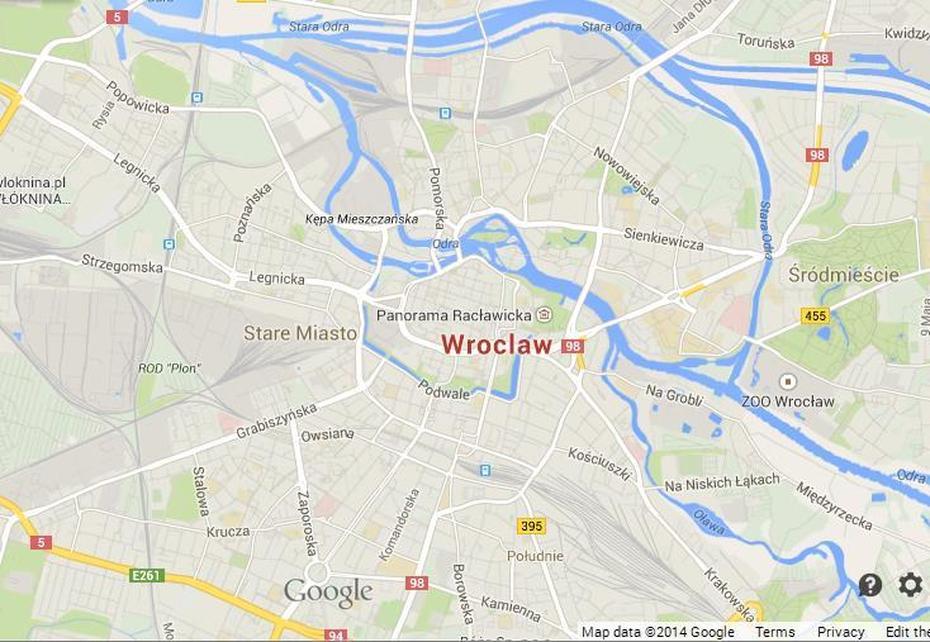 Map Of Wroclaw, Wrocław, Poland, Wroclaw  Germany, Sky Tower  Wroclaw