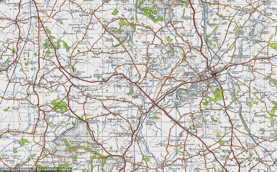 Old Maps Of Bletchley, Shropshire – Francis Frith, Bletchley, United Kingdom, Full Uk, Britain