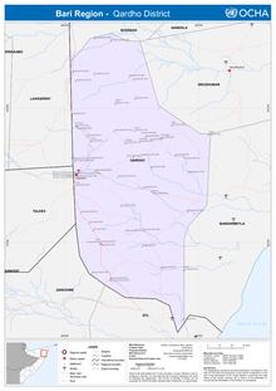 Somalia Reference Map – Qardho District (22 Feb 2012) – Somalia | Reliefwe, Qardho, Somalia, Beledweyne Somalia, Somalia  Africa