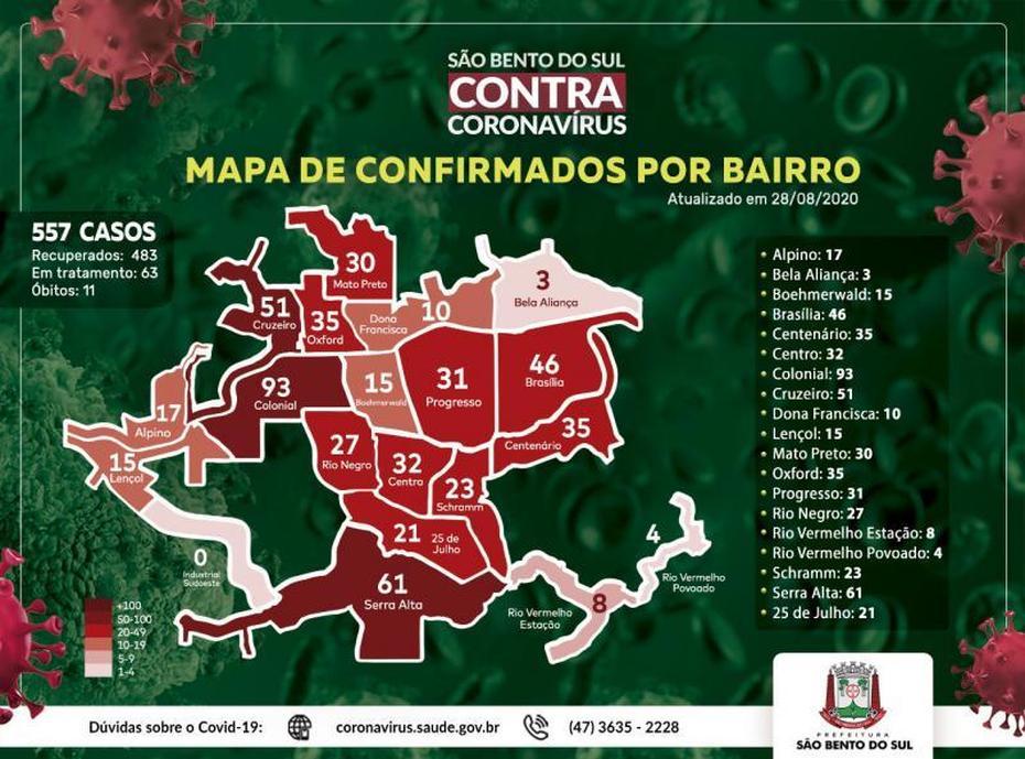 Veja Mapa Atualizado Com Casos De Covid-19 Por Bairros De Sao Bento …, São Bento, Brazil, A De São Paulo, Sao Paulo State