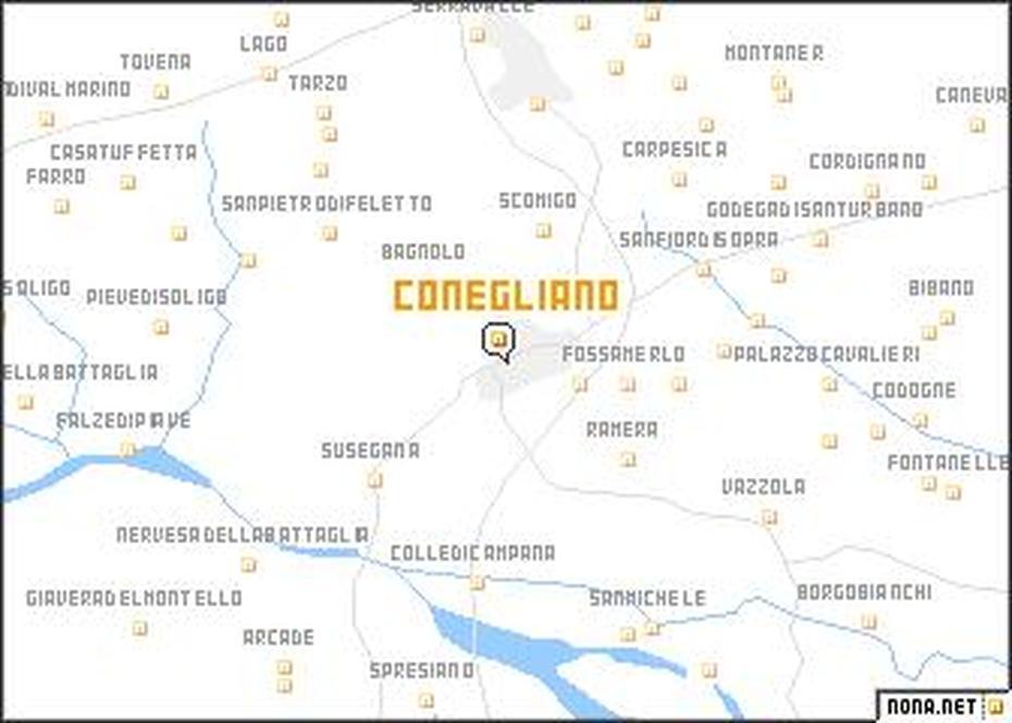 Conegliano (Italy) Map – Nona, Conegliano, Italy, Prosecco Region Italy, Veneto Region Italy