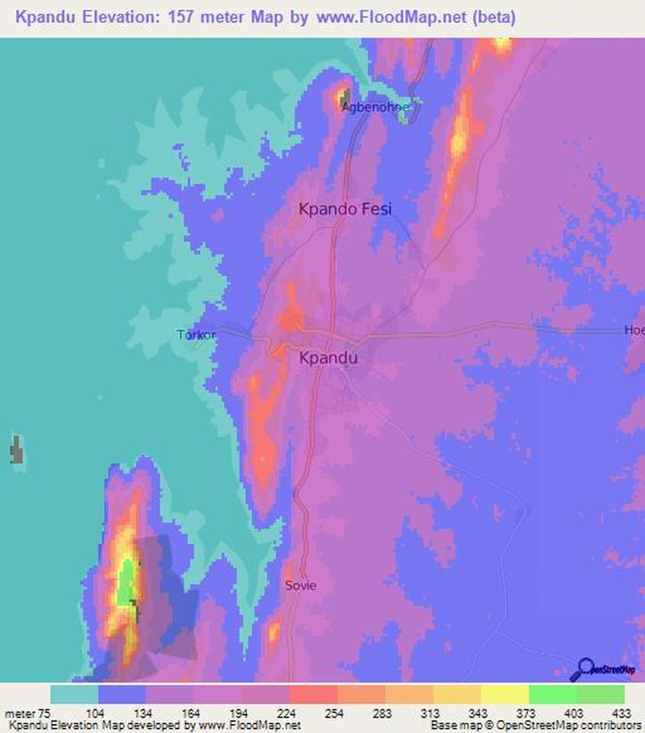 Elevation Of Kpandu,Ghana Elevation Map, Topography, Contour, Kpandu, Ghana, Ghana Nurse Uniform, Kpando