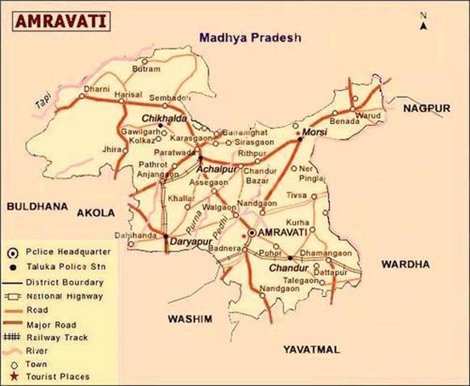 Geography Of Amravati, Climate And Physical Features Of Amravati, Amrāvati, India, Bangalore On India, Nagpur On India