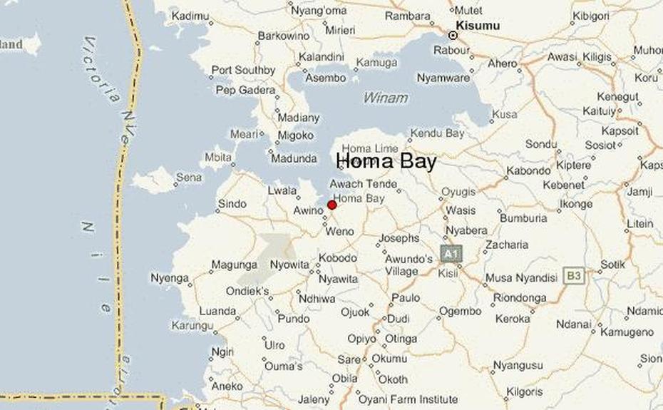 Homa Bay Location Guide, Homa Bay, Kenya, Kisumu Kenya, Kisii Kenya