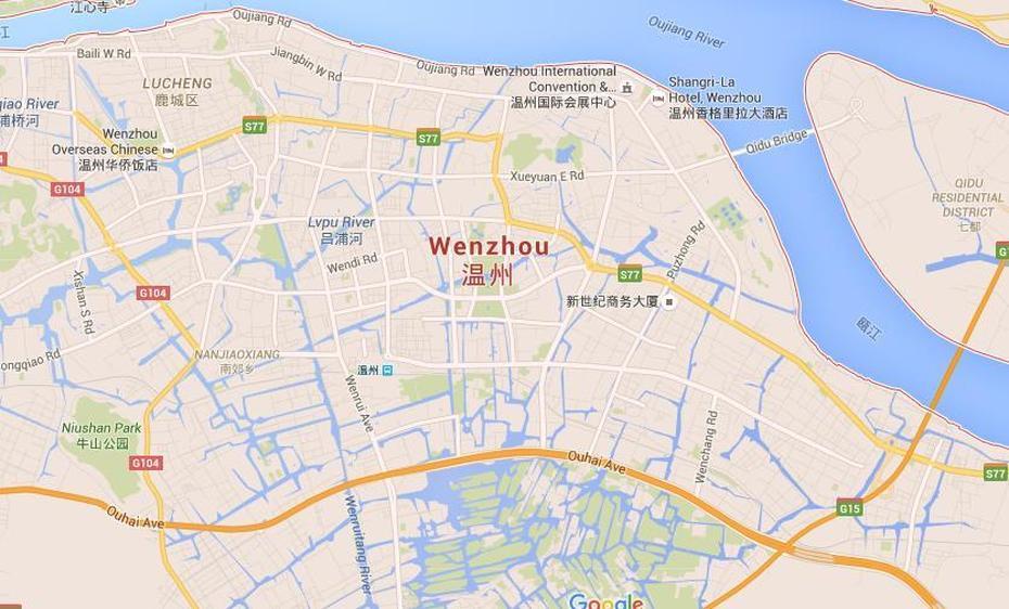 Map Of Wenzhou, Wenzhou, China, Shantou China, Hefei China