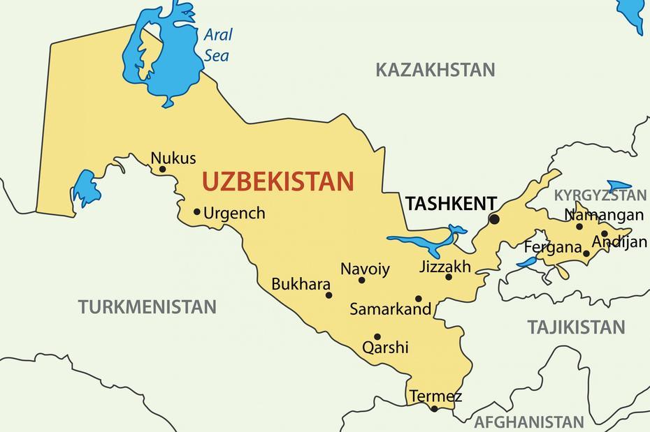 Mapa De La Republica De Uzbekistan – Capital De La Republica De …, Xovos, Uzbekistan, Uzbekistan  Of Country, Uzbekistan Air Force