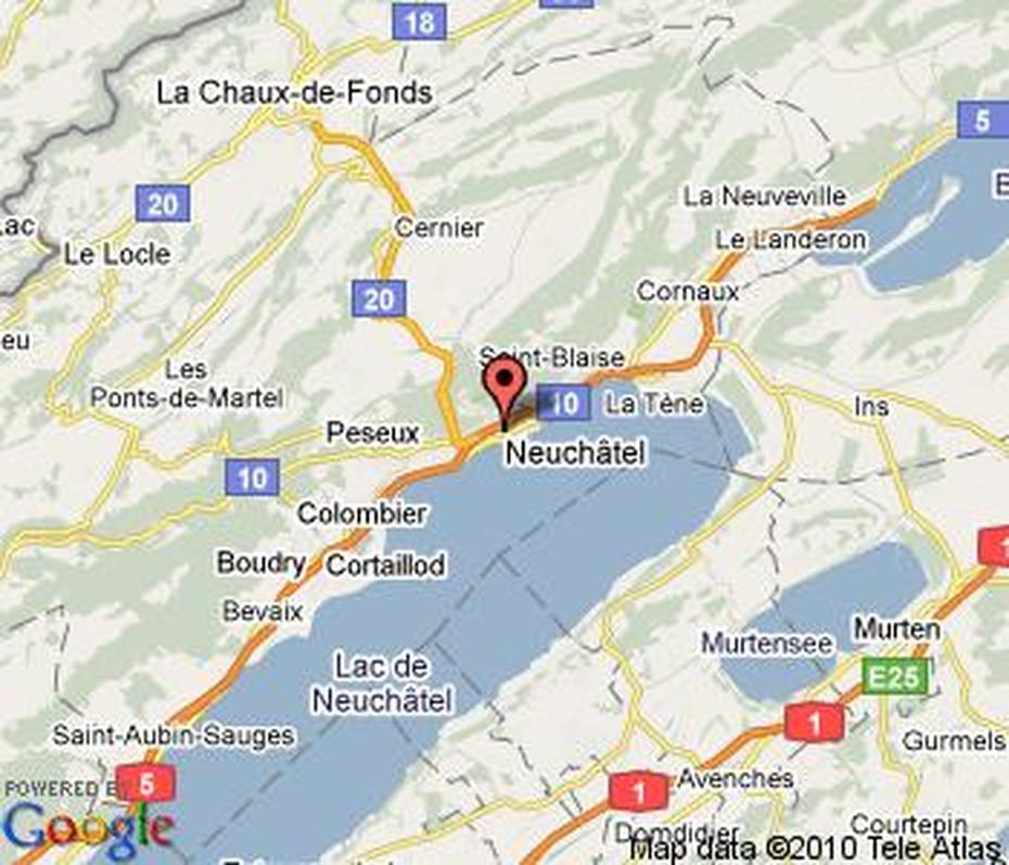 Neuchatel Map, Neuchâtel, Switzerland, Montreux Switzerland, Neuchatel  Canton