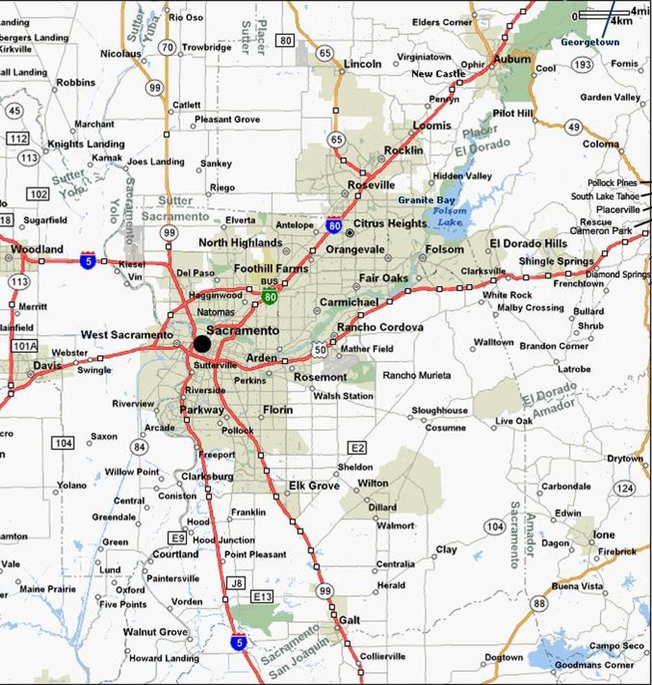 Sacramento, California Map, Sacramento, United States, Sacramento -Area, Old Sacramento