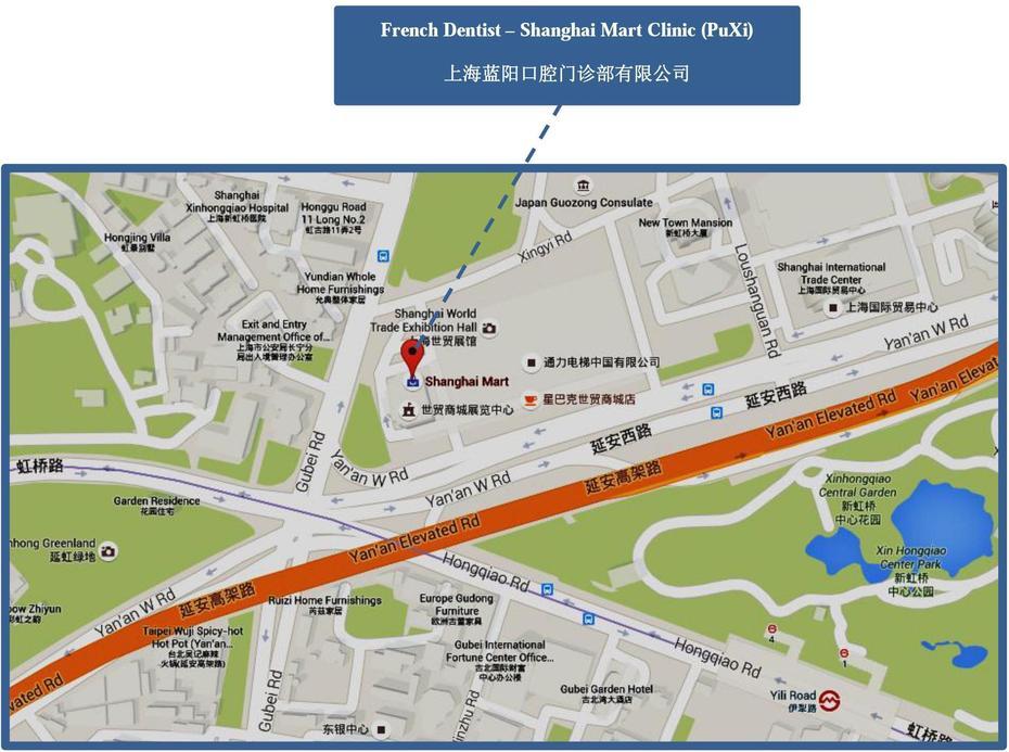 Shanghai Mart Clinic (Puxi) – French Dentist – China, Puxi, China, Pudong Shanghai China, Hotels Shanghai China