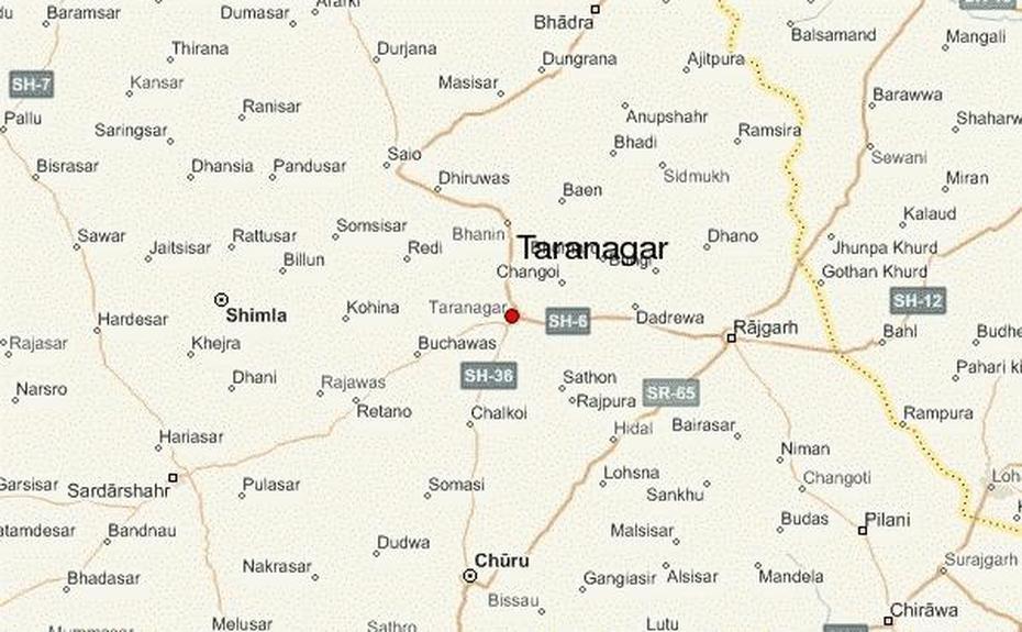 Taranagar Location Guide, Tārānagar, India, India  With City, India  Drawing