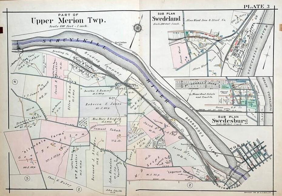 Upper Merion Township Map Original 1912 Main Line | Etsy, Upper Merion, United States, South United States, Usa  United States