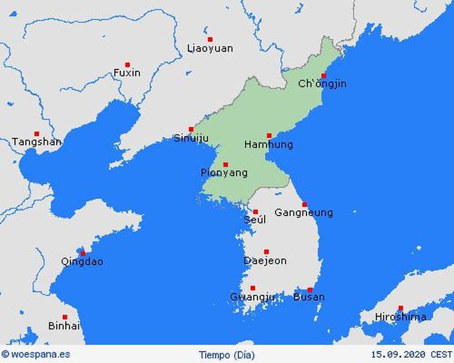 Vision General Corea Del Norte – Mapas De Pronosticos – Prevision Del …, Ch’Ŏngjin, North Korea, North Korea Towns, North Korea Capital Building