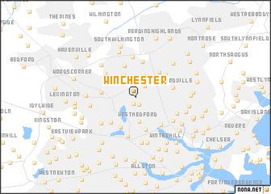 Winchester (United States – Usa) Map – Nona, Winchester, United States, United States  50 States, United States  Puzzle