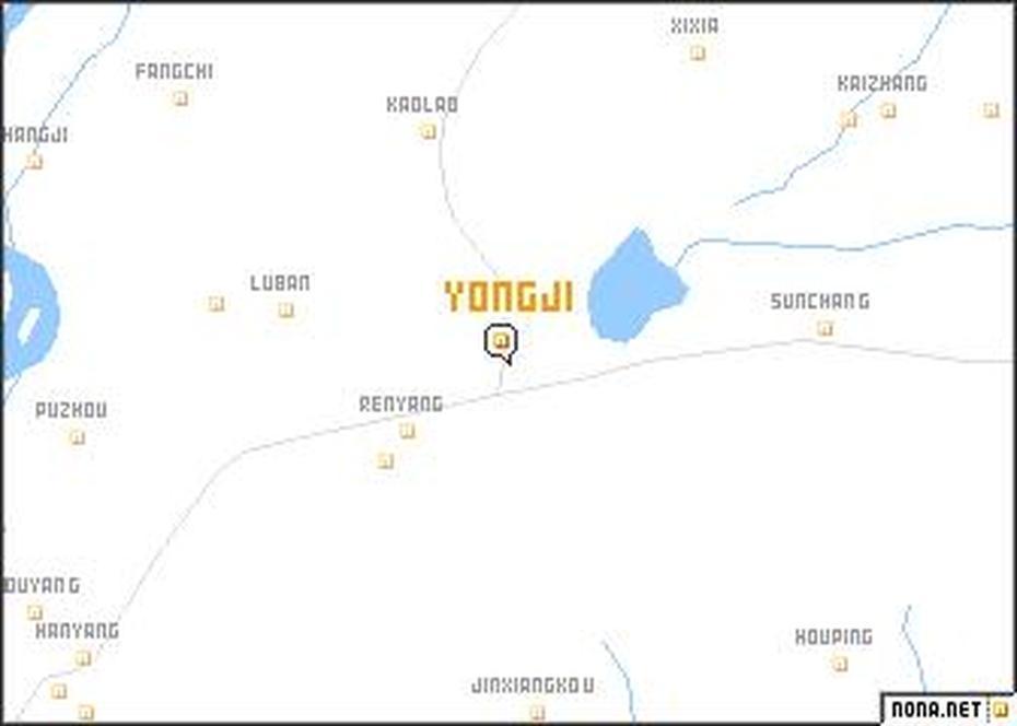 Yongji (China) Map – Nona, Yongji, China, China  With Flag, Of China With Cities