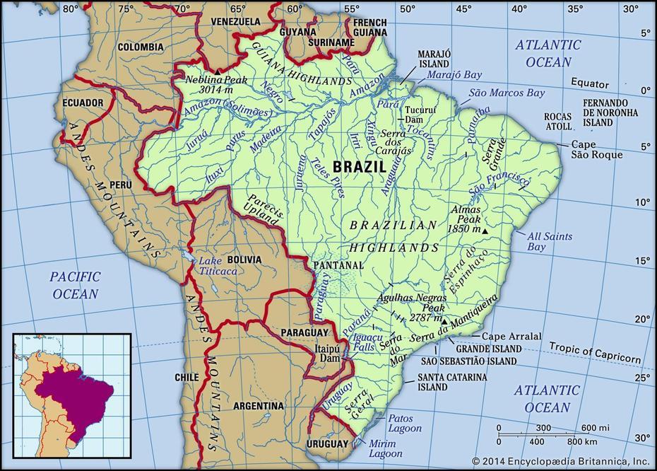 Brazil Is So Large That It Takes Up 3,287,956 Square Miles Of South …, Estreito, Brazil, Brazil On World, Brazil  Cartoon