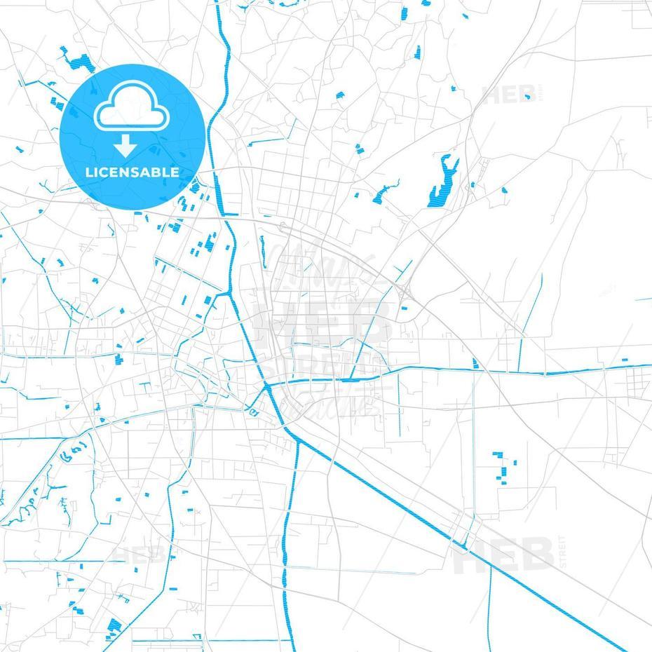 Danyang, China Pdf Vector Map With Water In Focus – Hebstreits Sketches …, Danyang, China, Wenzhou China, Kaiping China