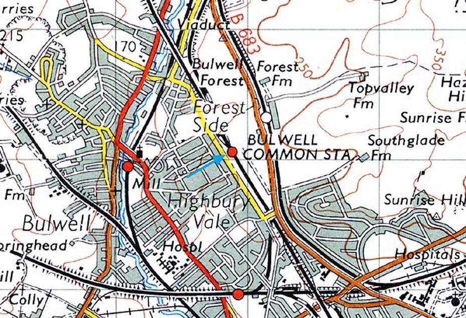 Disused Stations: Bulwell Common Station | Old Train Station, Disused …, Bulwell, United Kingdom, Sherwood  Nottingham, 1880