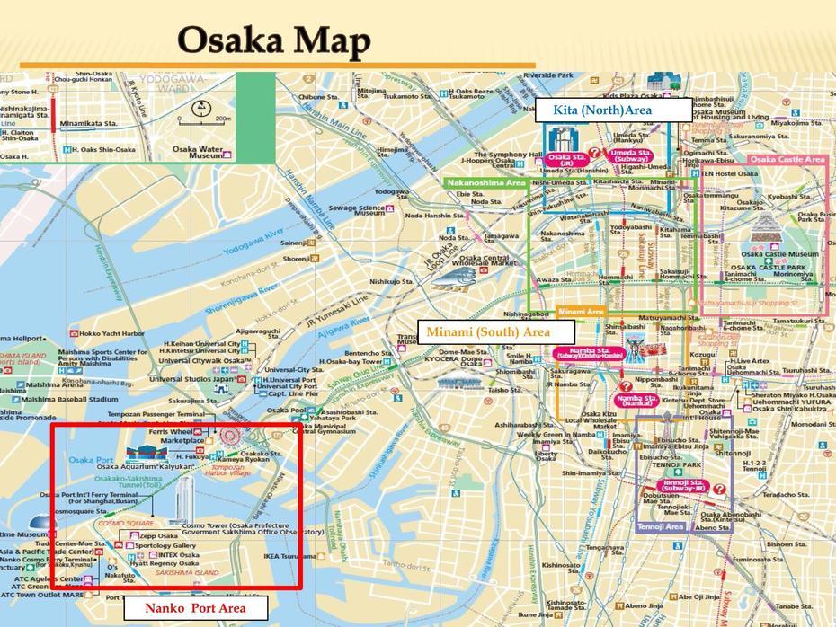 Download Mappe Osaka – Youinjapan, Ōsaka, Japan, Osaka Castle, Japonia