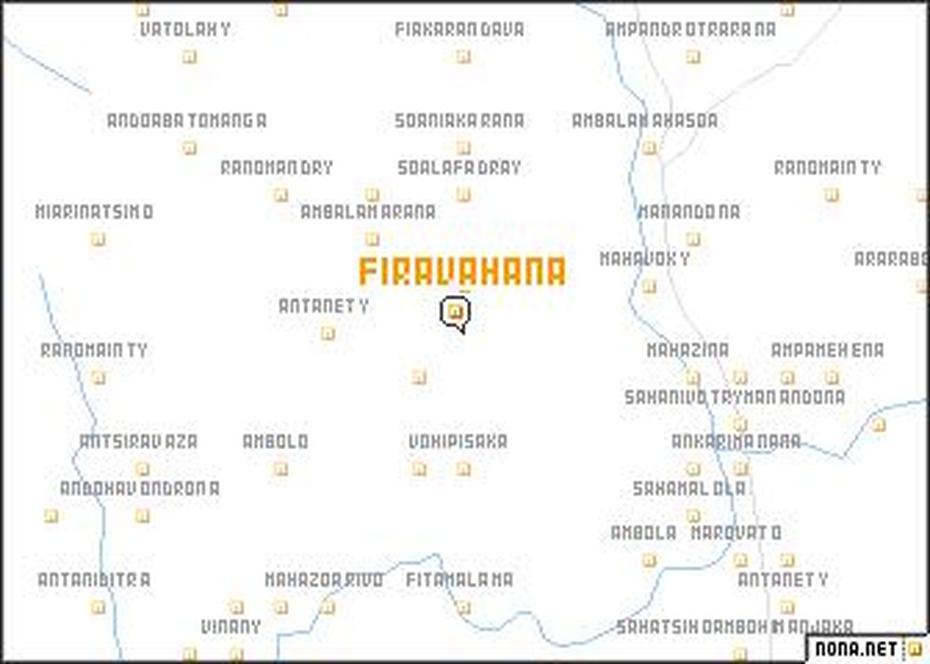 Firavahana (Madagascar) Map – Nona, Firavahana, Madagascar, Madagascar Island, Madagascar On World