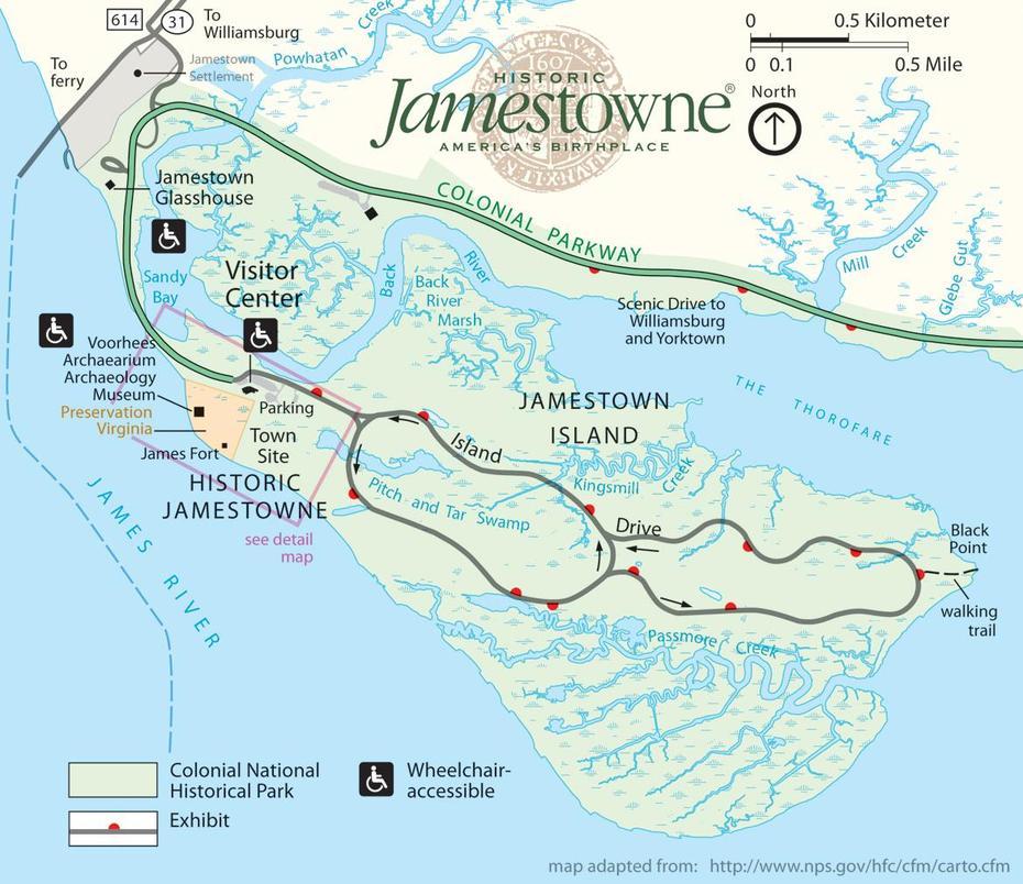 Jamestown Colony 1607, Jamestown Island, Color, Jamestown, United States