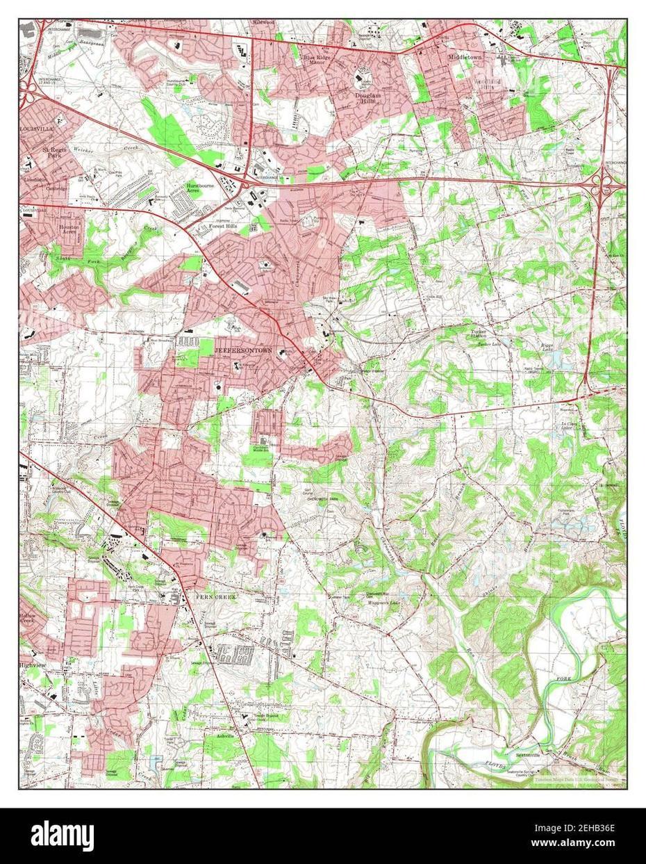 Jeffersontown Map Hi-Res Stock Photography And Images – Alamy, Jeffersontown, United States, United States  For Kids, Detailed  United States