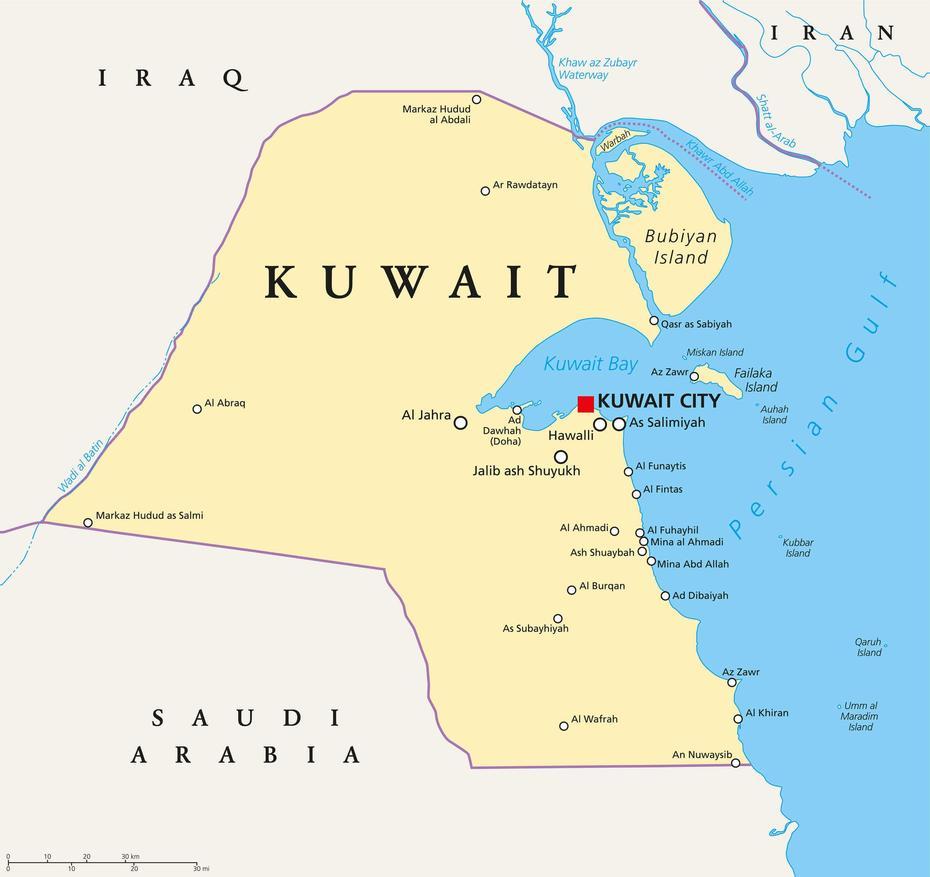 Kuwait Map – Guide Of The World, Kuwait City, Kuwait, Kuwait Images, Kuwait Islands