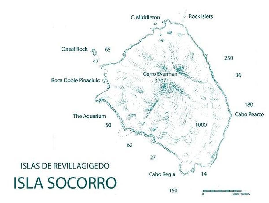 Map Of Socorro Island | Islas Y Rocas, Socorro, Brazil, Socorro Island Mexico, Guadalupe Mexico