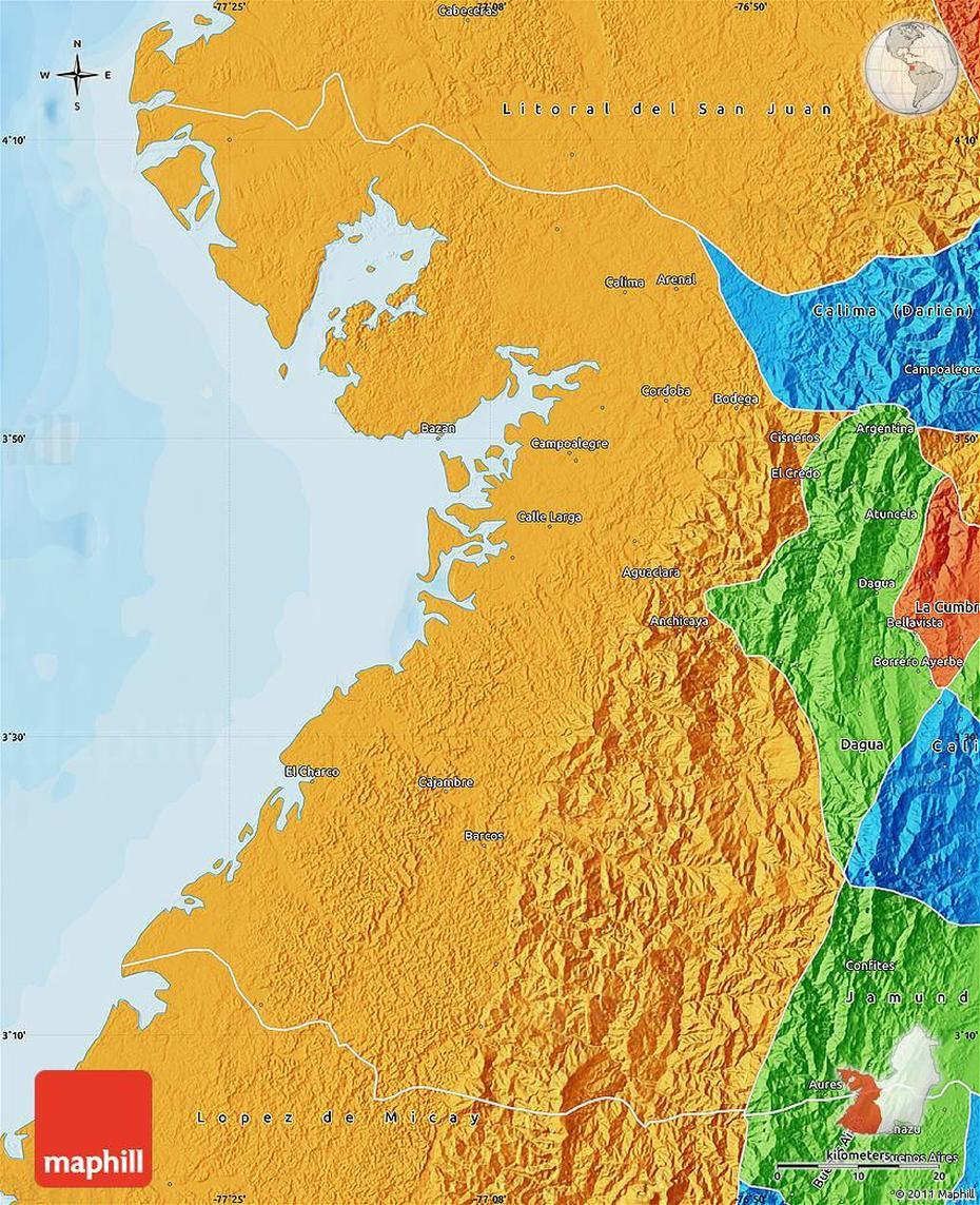 Political Map Of Buenaventura, Buenaventura, Colombia, Barranquilla Colombia, Buenaventura Port