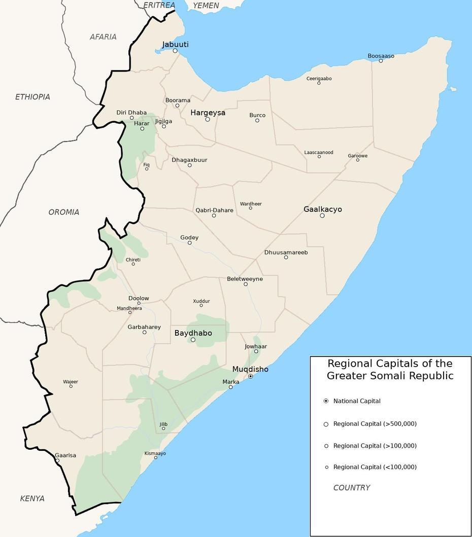 Regional Capitals Of The Greater Somali Republic : Imaginarymaps, Baardheere, Somalia, Somalia Nature, Gobolada Somalia
