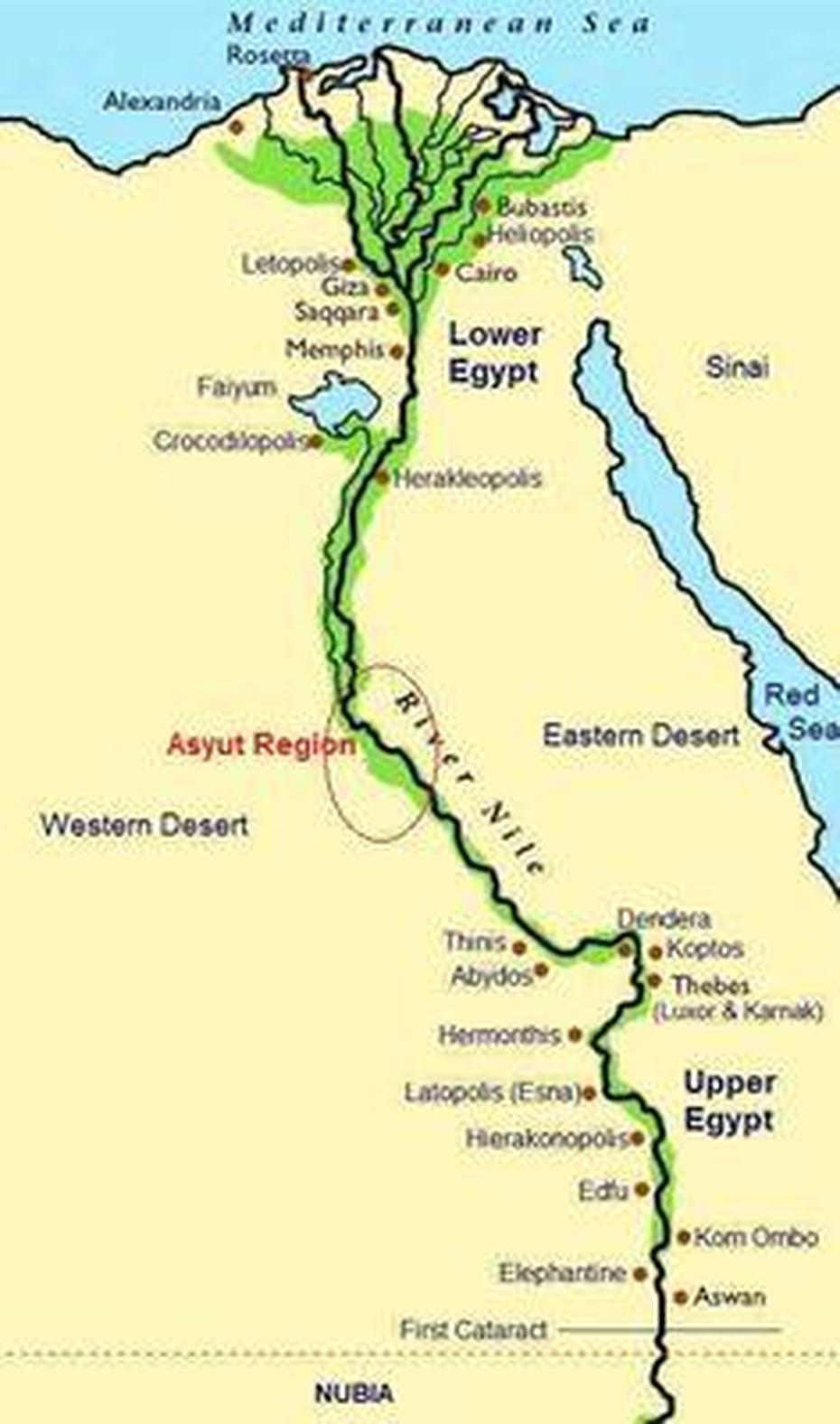 Asyut Region Of Ancient Egypt | Egypt Map, Egypt, Nile River, Asyūţ, Egypt, Ancient Egypt Luxor Temple, Egypt  With Cities