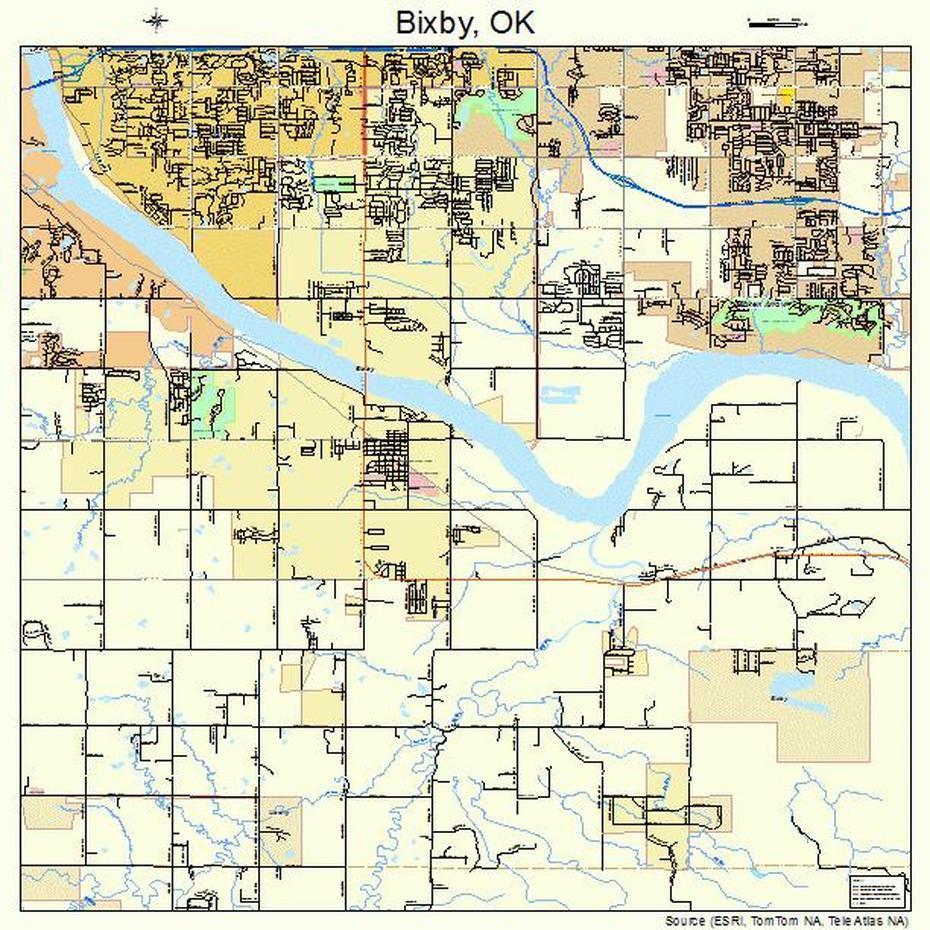 Bixby Oklahoma Street Map 4006400, Bixby, United States, Bixby Oklahoma, Bixby Az