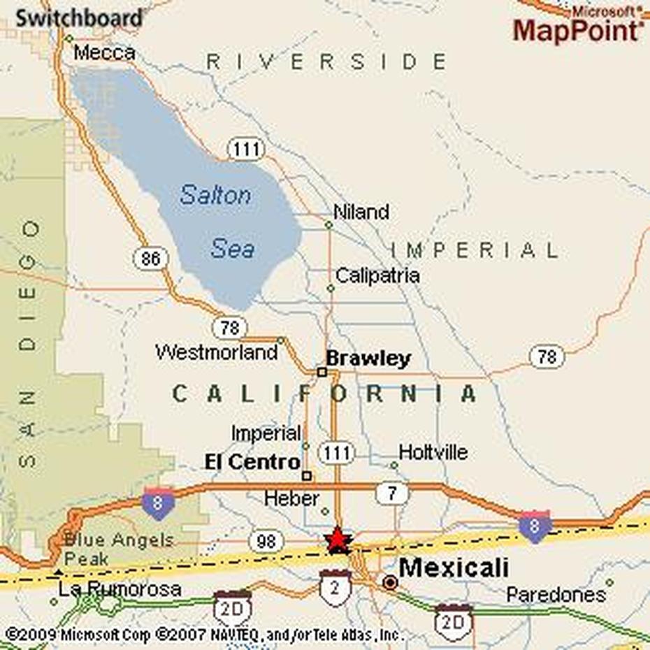 Calexico, California Area Map & More, Calexico, United States, Calexico California, Mexicali