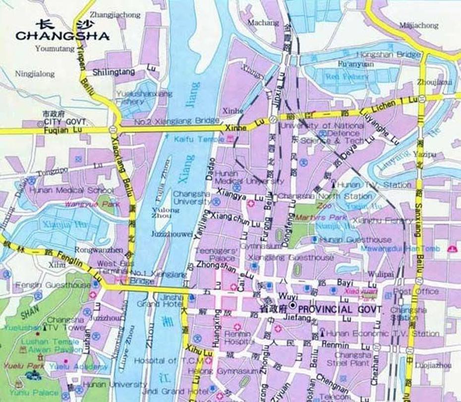 Changsha Map City Of China | Map Of China City Physical Province Regional, Changsha, China, Changsha Subway, Zaha Hadid Changsha