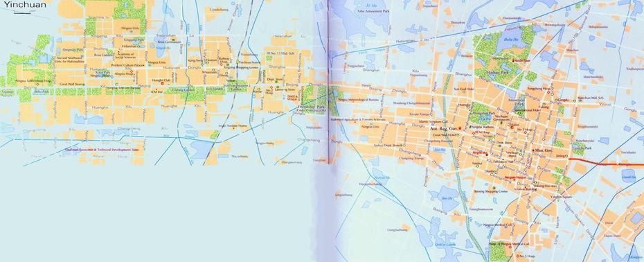 Of China Provinces, China  Colored, Yinchuan, Yingyangcun, China