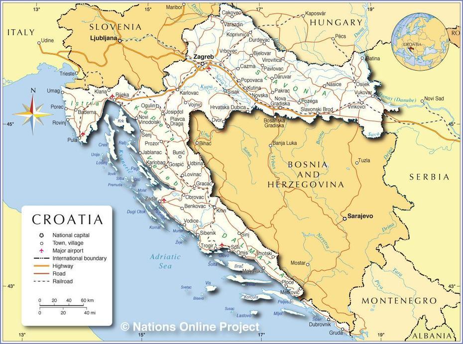 Croazia Krka Mappa – Wroc?Awski Informator Internetowy – Wroc?Aw …, Ðakovo, Croatia, Croatia Coast, Zagreb Croatia