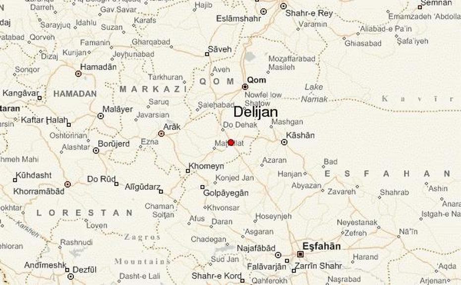 Delijan Location Guide, Delījān, Iran, Iran  With Cities, Northern Iran