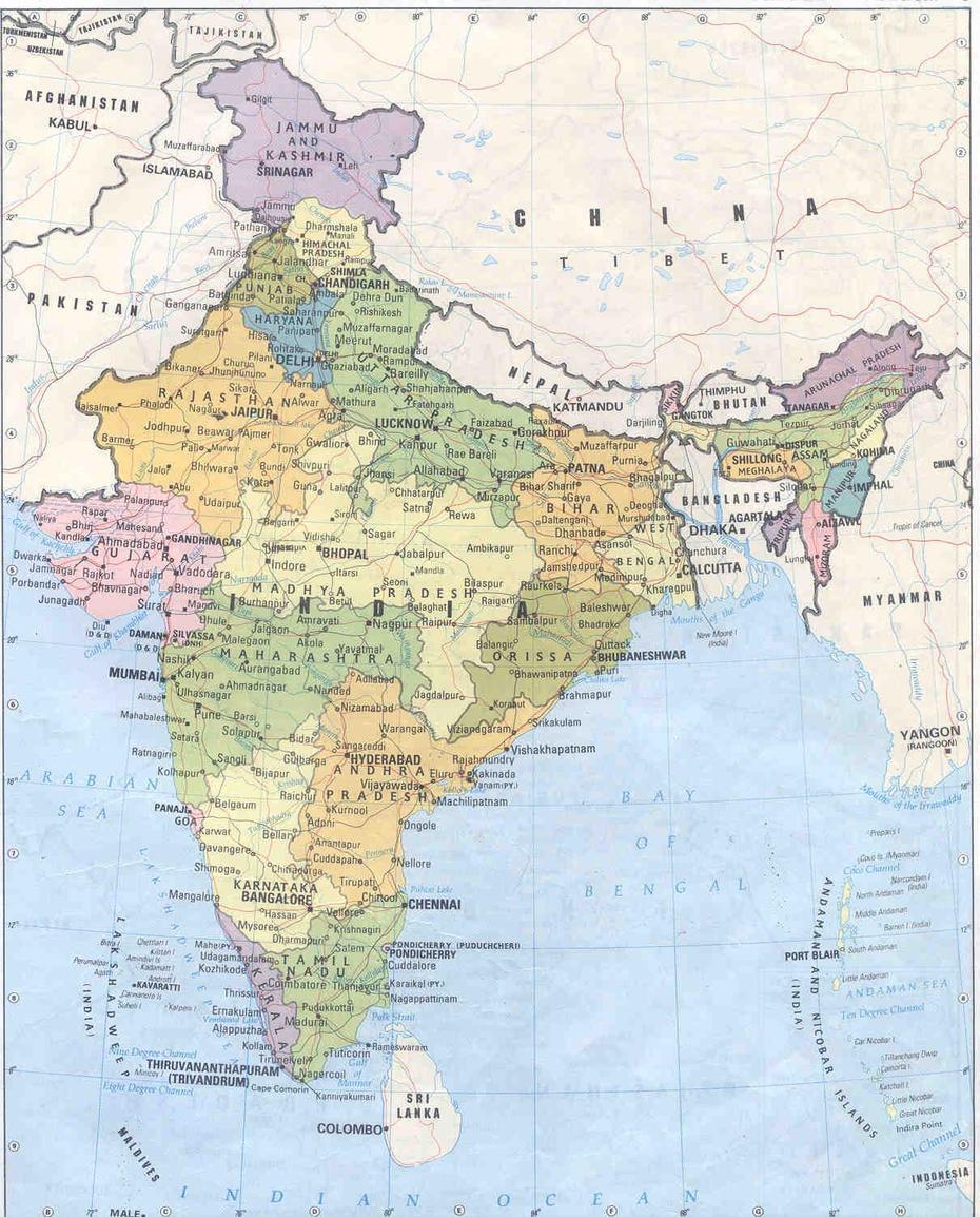 Detailed Political And Administrative Map Of India. India Detailed …, Matihāni, India, India  Kids, India  3D View