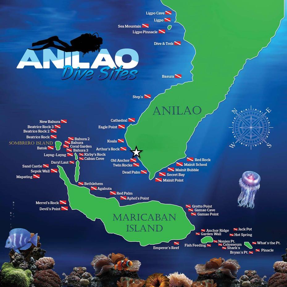 Dive Sites Or Dive Locations In Anilao, Anilao, Philippines, Anilao Batangas, Anilao Resort