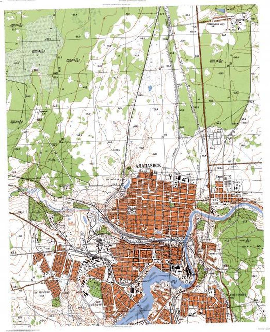 Download Topographic Map In Area Of Alapayevsk – Mapstor, Alapayevsk, Russia, Russia  Countries, Russia States