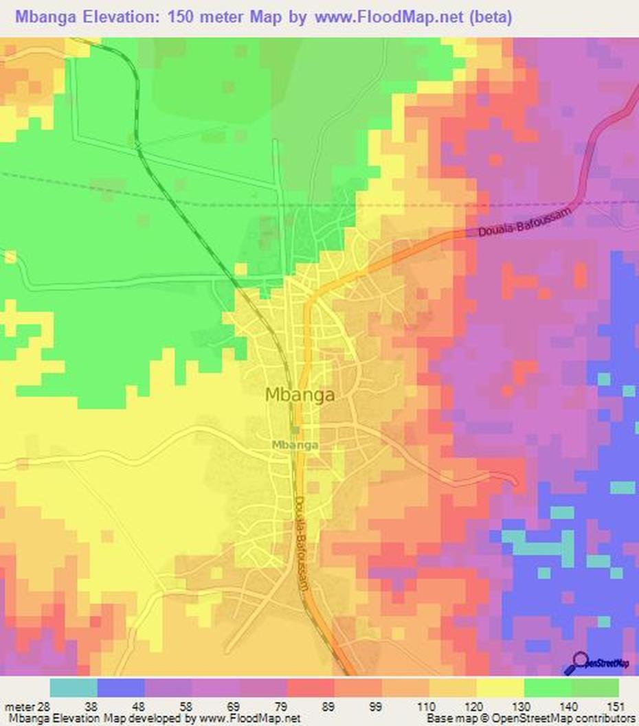 Elevation Of Mbanga,Cameroon Elevation Map, Topography, Contour, Mbanga, Cameroon, Mount Cameroon, Cameroon On Africa