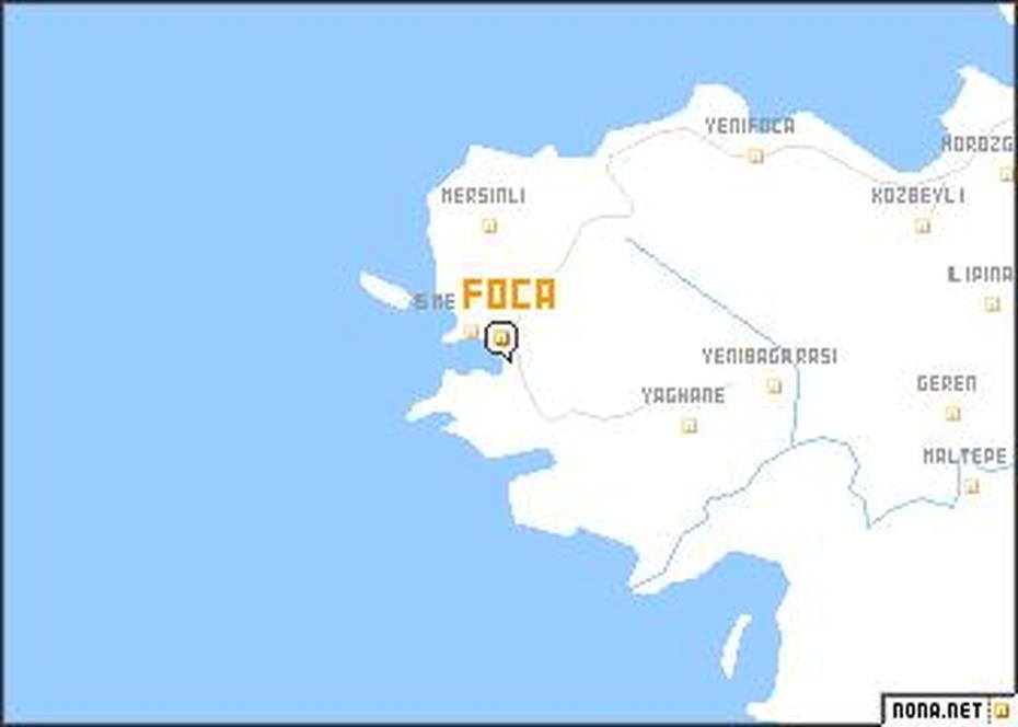 Foca (Turkey) Map – Nona, Foça, Turkey, Aliaga Turkey, Pamukkale Turkey