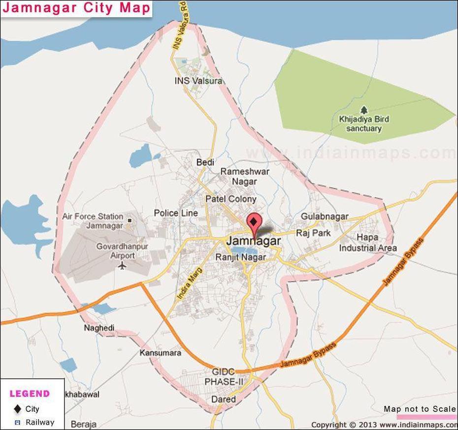 Jamnagar City Map | Map, City Maps, City, Jāmnagar, India, Jamnagar, Jamnagar  Palace