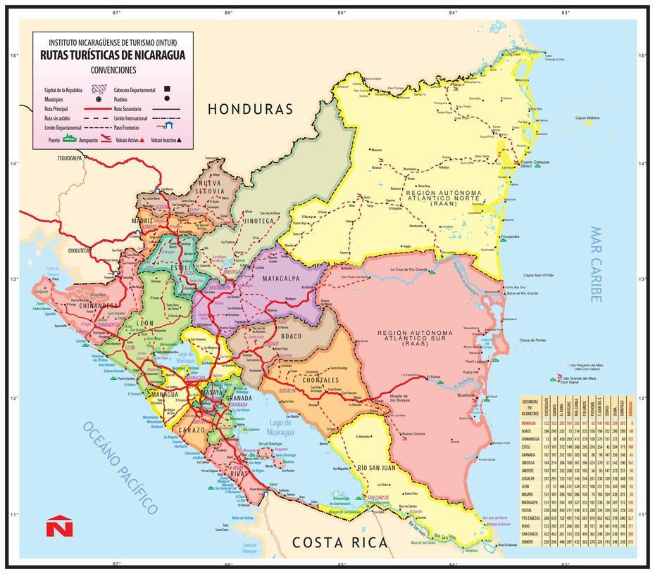 Large Detailed Administrative Map Of Nicaragua. Nicaragua Large …, Sébaco, Nicaragua, Jinotega Nicaragua, Nicaragua Person