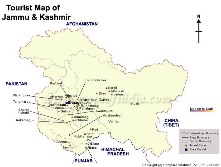 Map Of Kashmir, Kashmir Map, Tourism Map Of Kashmir, Travel Map Of …, Kālkāji Devi, India, Greater  Kailash, Kalka  Mandir