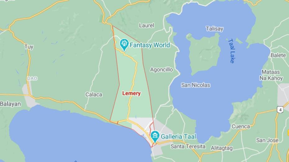 Map Of Lemery, Batangas – Batangas History, Culture And Folklore, Lemery, Philippines, Nicolas Lemery, Of Batangas Philippines